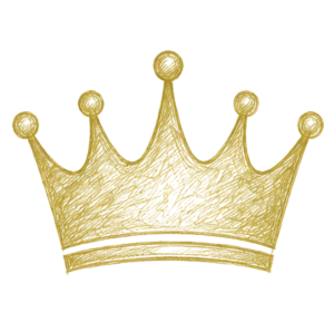 A drawing of a golden crown